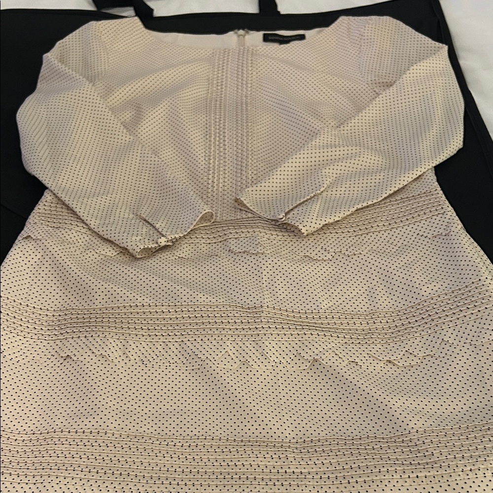 Banana Republic Cream Polka Dot Dress